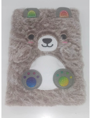 PAMIĘTNIK, NOTES. HAFT.Okładka z futerka. WŁOCHACZ