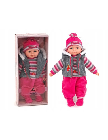 LALKA BOBAS 35cm MÓWI, ŚPIEWA + lux opakowanie