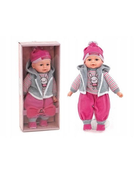 LALKA BOBAS 35cm MÓWI, ŚPIEWA + lux opakowanie