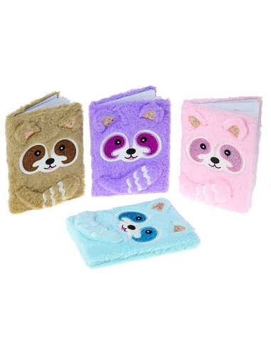 PAMIĘTNIK, NOTES. HAFT.Okładka z futerka. WŁOCHACZ