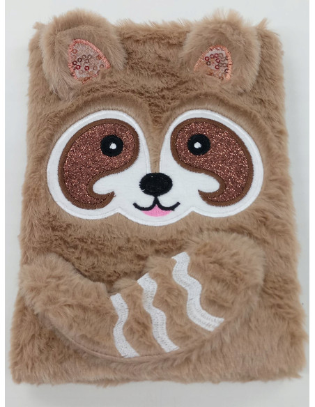 PAMIĘTNIK, NOTES. HAFT.Okładka z futerka. WŁOCHACZ