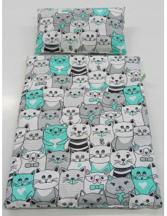 DREWNIANA KOŁYSKA DLA LALEK + pościel + materac KOŁYSKA... 2