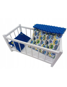 DREWNIANE ŁÓŻECZKO dla lalek + POŚCIEL - PRODUCENT.