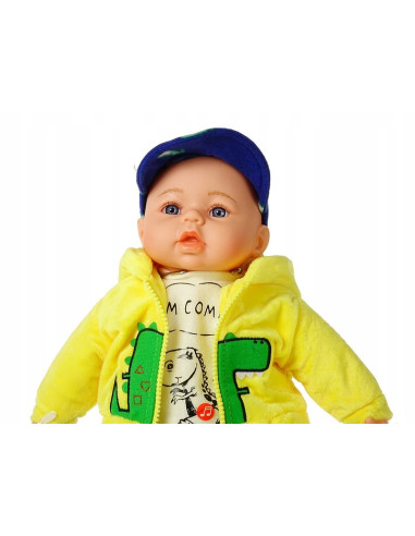 DUŻA LALKA 45cm INTERAKTYWNA ŚPIEWA MÓWI CHŁOPIEC