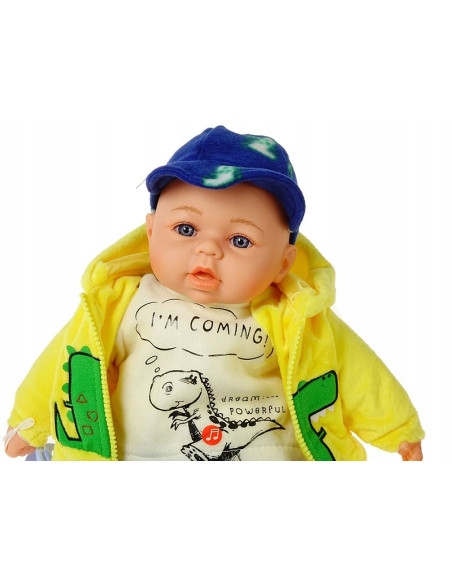 DUŻA LALKA 45cm INTERAKTYWNA ŚPIEWA MÓWI CHŁOPIEC