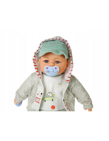 DUŻA LALKA 45cm INTERAKTYWNA ŚPIEWA MÓWI CHŁOPIEC