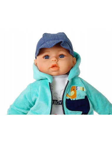 DUŻA LALKA 45cm INTERAKTYWNA ŚPIEWA MÓWI CHŁOPIEC