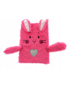 PAMIĘTNIK KRÓLIK NOTES Okładka z futerka WŁOCHACZ