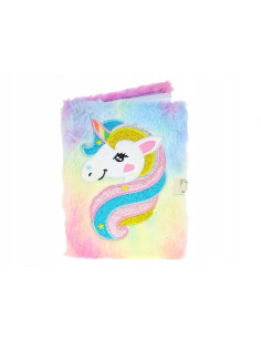 PAMIĘTNIK Z KŁÓDKĄ WŁOCHACZ JEDNOROŻEC UNICORN