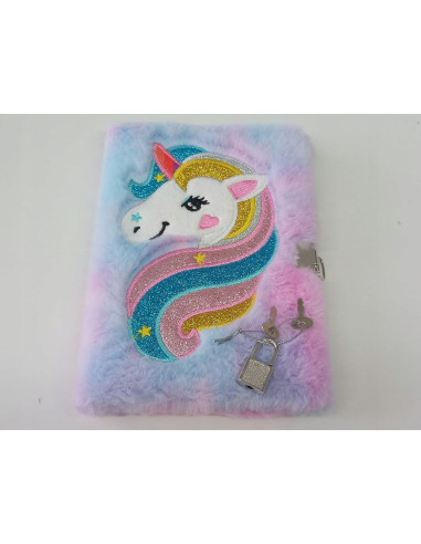 PAMIĘTNIK Z KŁÓDKĄ WŁOCHACZ JEDNOROŻEC UNICORN