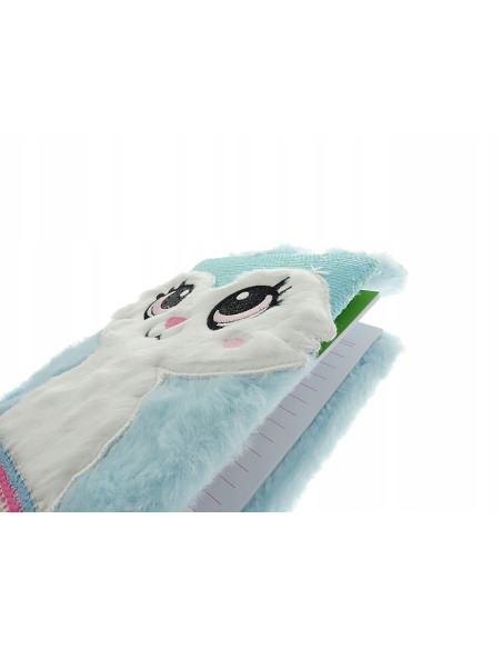 PAMIĘTNIK, NOTES. HAFT.Okładka z futerka. WŁOCHACZ