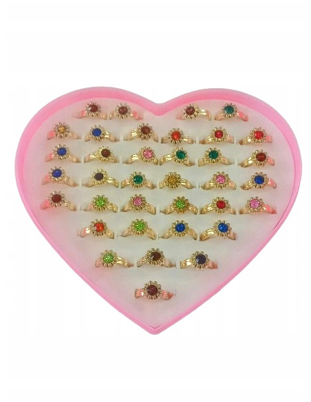 Pierścionki dla dziewczynki dzieci biżuteria 36w1