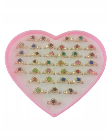 Pierścionki dla dziewczynki dzieci biżuteria 36w1