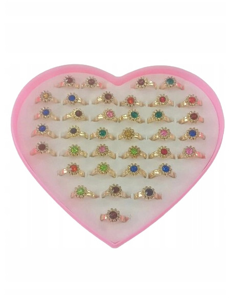 Pierścionki dla dziewczynki dzieci biżuteria 36w1