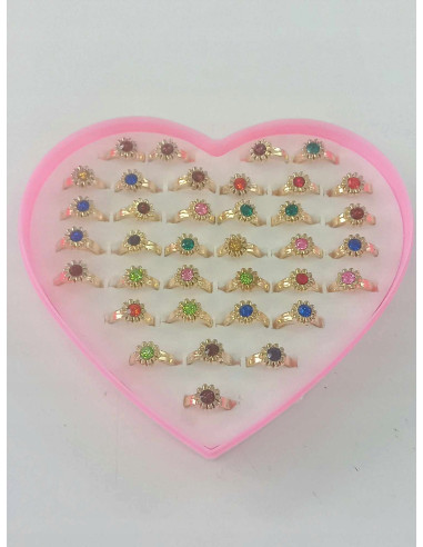 Pierścionki dla dziewczynki dzieci biżuteria 36w1