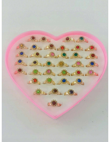 Pierścionki dla dziewczynki dzieci biżuteria 36w1