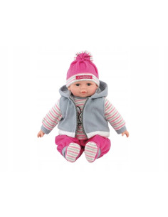 LALKA BOBAS 35cm MÓWI, ŚPIEWA +smoczek