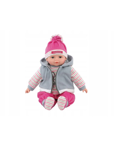 LALKA BOBAS 35cm MÓWI, ŚPIEWA +smoczek