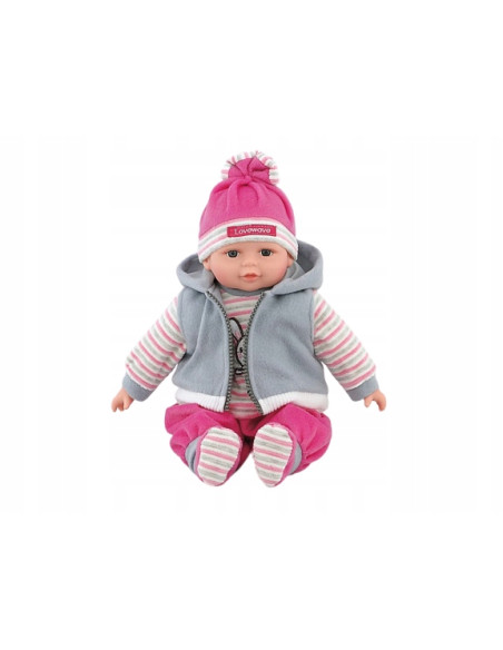 LALKA BOBAS 35cm MÓWI, ŚPIEWA +smoczek