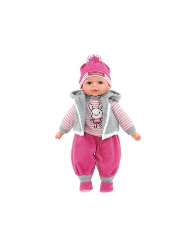 LALKA BOBAS 35cm MÓWI, ŚPIEWA +smoczek