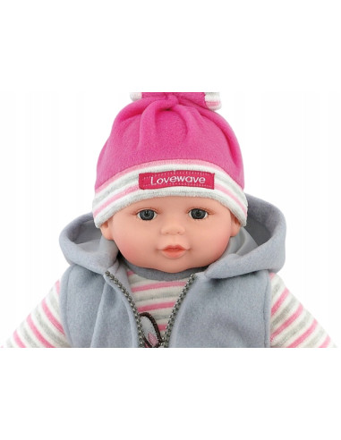 LALKA BOBAS 35cm MÓWI, ŚPIEWA +smoczek