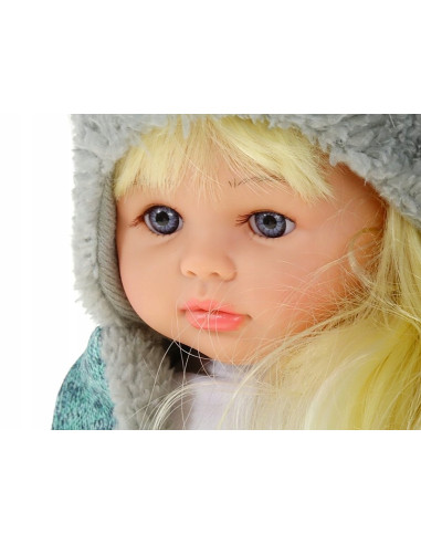 LALKA BLONDYNKA 45cm DŁUGIE BLOND WŁOSY MÓWI ŚPIEW