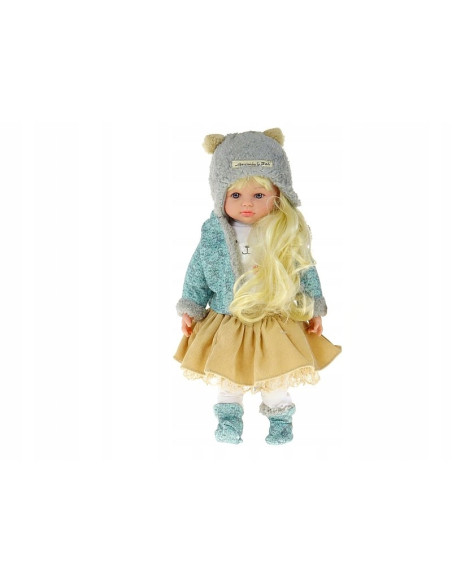 LALKA BLONDYNKA 45cm DŁUGIE BLOND WŁOSY MÓWI ŚPIEW