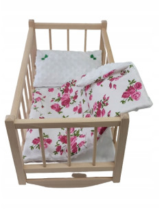 KOŁYSKA DREWNIANA dla lalek + POŚCIEL - PRODUCENT.