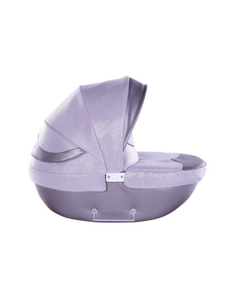 Wózek dla lalki Głęboki Duży Koła Retro Junama Tako Mini Dolce FIOLET