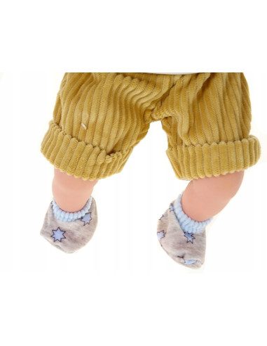 LALKA CHŁOPIEC 45cm SZYTE WŁOSY MÓWI ŚPIEWA BOBAS