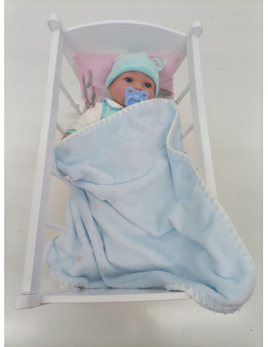 LALKA CHŁOPIEC 45cm SZYTE WŁOSY MÓWI ŚPIEWA BOBAS