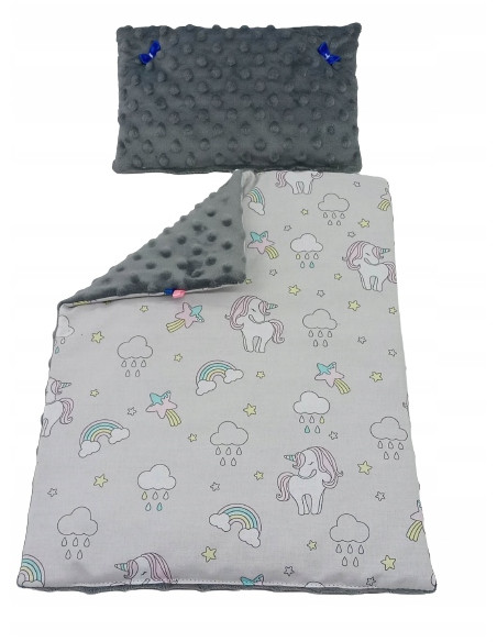 POŚCIEL DLA LALEK Z WYPEŁNIENIEM KOŁDERKA PODUSZKA