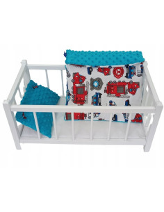 DREWNIANE ŁÓŻECZKO dla lalek + POŚCIEL - PRODUCENT.