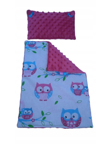 POŚCIEL DLA LALEK Z WYPEŁNIENIEM KOŁDERKA PODUSZKA