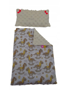 POŚCIEL DLA LALEK Z WYPEŁNIENIEM KOŁDERKA PODUSZKA