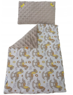 POŚCIEL DLA LALEK Z WYPEŁNIENIEM KOŁDERKA PODUSZKA