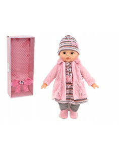 LALKA 40cm BOBAS. MÓWI ŚPIEWA zamyka oczy
