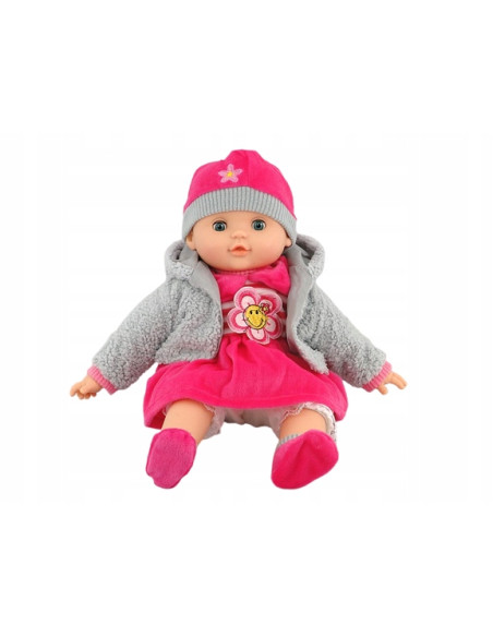 LALKA 40cm BOBAS. MÓWI ŚPIEWA zamyka oczy