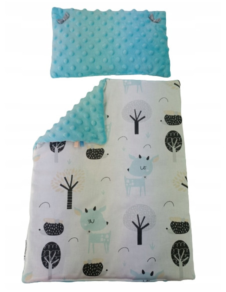 POŚCIEL DLA LALEK Z WYPEŁNIENIEM KOŁDERKA PODUSZKA