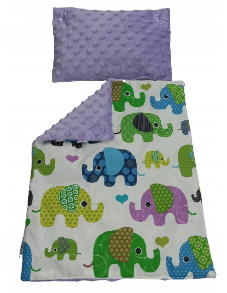 POŚCIEL DLA LALEK Z WYPEŁNIENIEM KOŁDERKA PODUSZKA