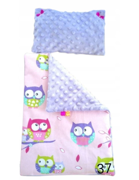 POŚCIEL DLA LALEK Z WYPEŁNIENIEM KOŁDERKA PODUSZKA