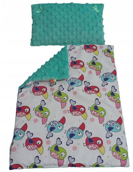 POŚCIEL DLA LALEK Z WYPEŁNIENIEM KOŁDERKA PODUSZKA