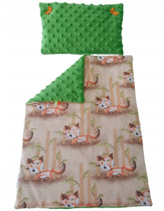 POŚCIEL DLA LALEK Z WYPEŁNIENIEM KOŁDERKA PODUSZKA