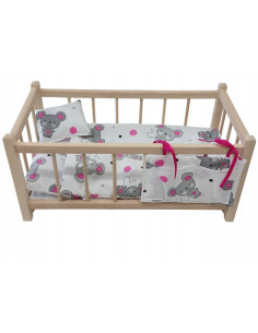 DREWNIANE ŁÓŻECZKO ZESTAW 6 ELEMENTÓW