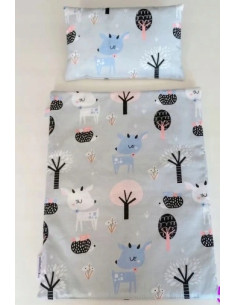 POŚCIEL dla lalki bobas - Kołderka i Poduszka do Wózka,...