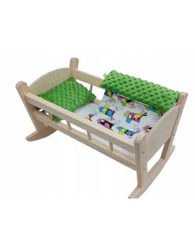 KOŁYSKA DREWNIANA DLA LALKI LALEK DUŻA Z...