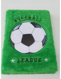 PAMIĘTNIK NOTES futerko włochacz PIŁKA NOŻNA