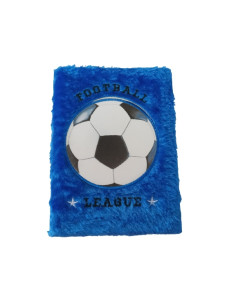 PAMIĘTNIK NOTES futerko włochacz PIŁKA NOŻNA