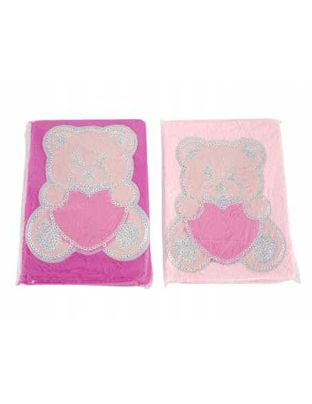 PAMIĘTNIK, NOTES, MIŚ. Okładka z futerka. WŁOCHACZ