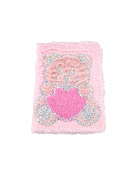 PAMIĘTNIK, NOTES, MIŚ. Okładka z futerka. WŁOCHACZ